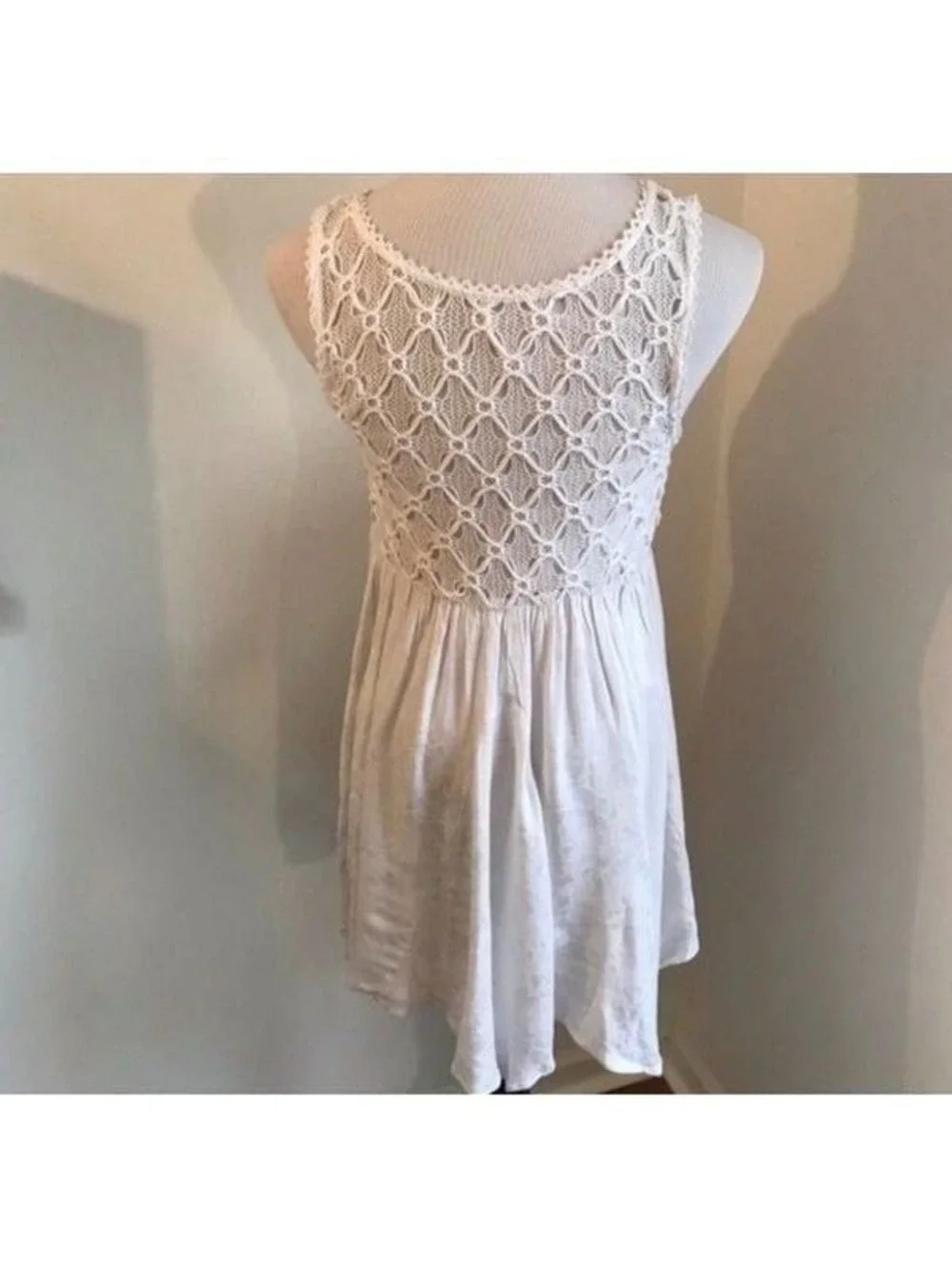 Free People Lace & Cotton Sundress Sz S